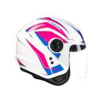 Capacete Fly Jet Freedom Branco/Rosa